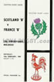 Scotland B France B 1989 memorabilia